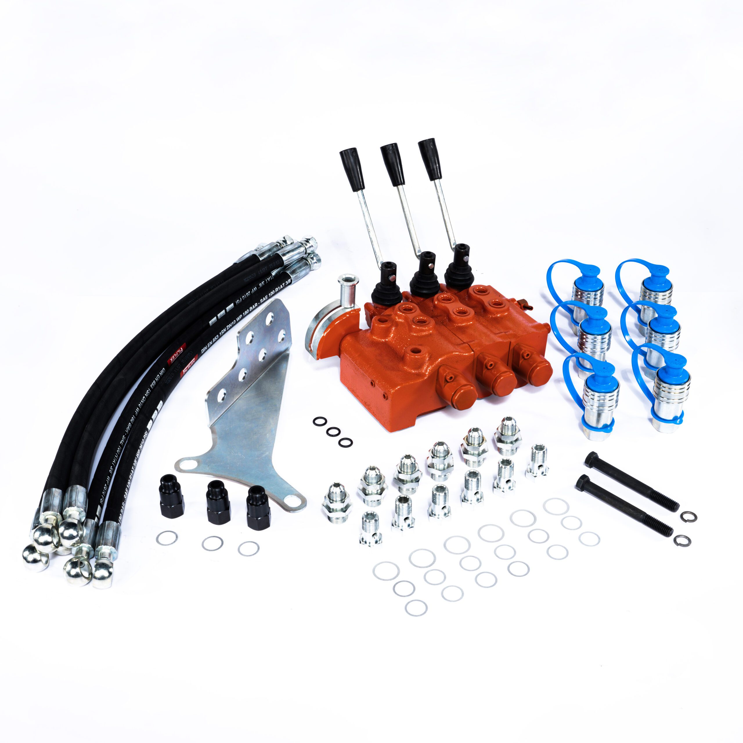 Tripple Hydraulic Remote Control Valve Kit for Massey Ferguson MF 35 50 65 135 150 tracteur 3x DW