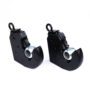 2 x Cat 2 Tractor Lower Link Weld-on Hook - Quick Release Hitch Ball