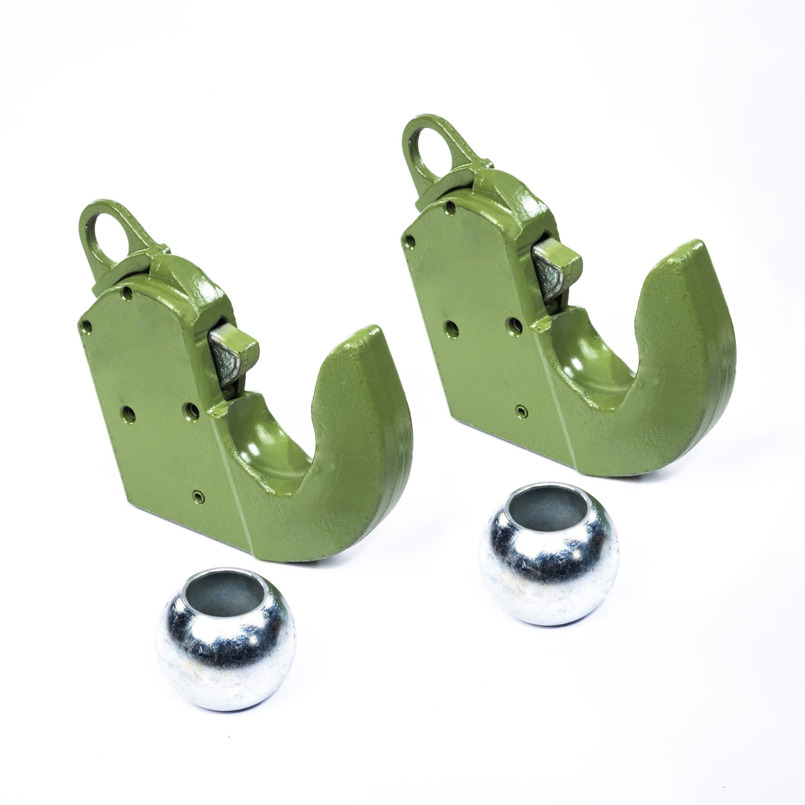 2 x Lower Link Quick Release Hitch Ball Hook Weld On End Cat 2S