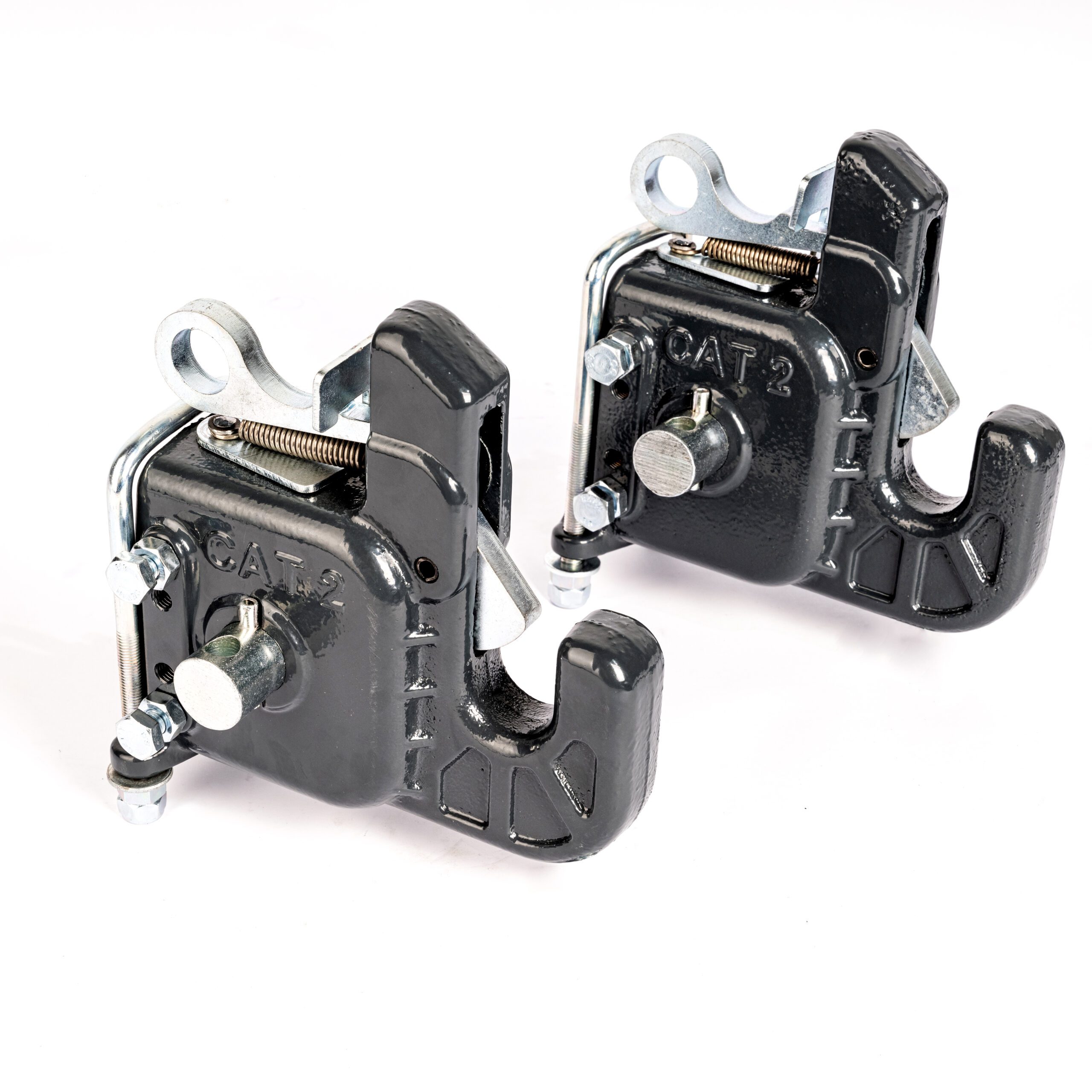 2 x Lower Link Quick Release Hitch Ball Hooks Cat 2